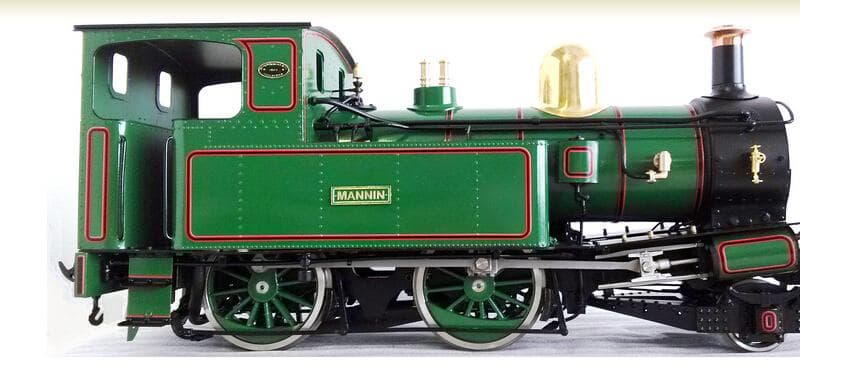 1-20-3 Scale Brass Model Train I-O-M- 2-4-0 MANNIN
